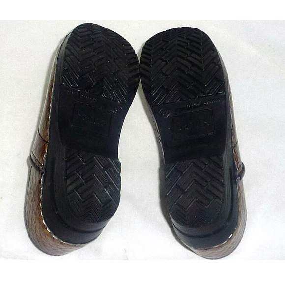 Sanita Snakeskin Clog Slip on Leather shoes 6.5M - Picture 4 of 7